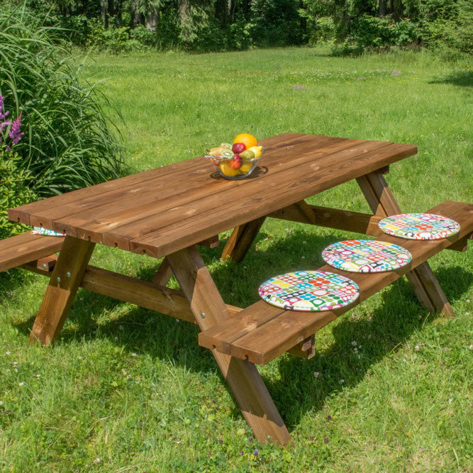 Tavolo da picnic Losa Esterni da vivere Picnic Oasi in legno marrone