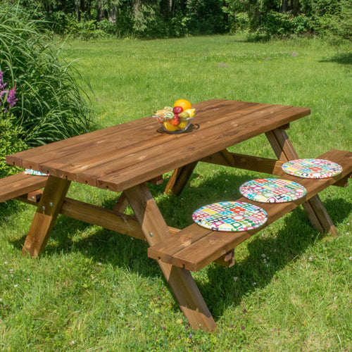 Tavolo da picnic Losa Esterni da vivere Picnic Oasi in legno marrone