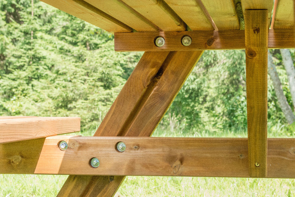 Tavolo Da Picnic Losa Esterni Da Vivere Con Dettagli Metallici