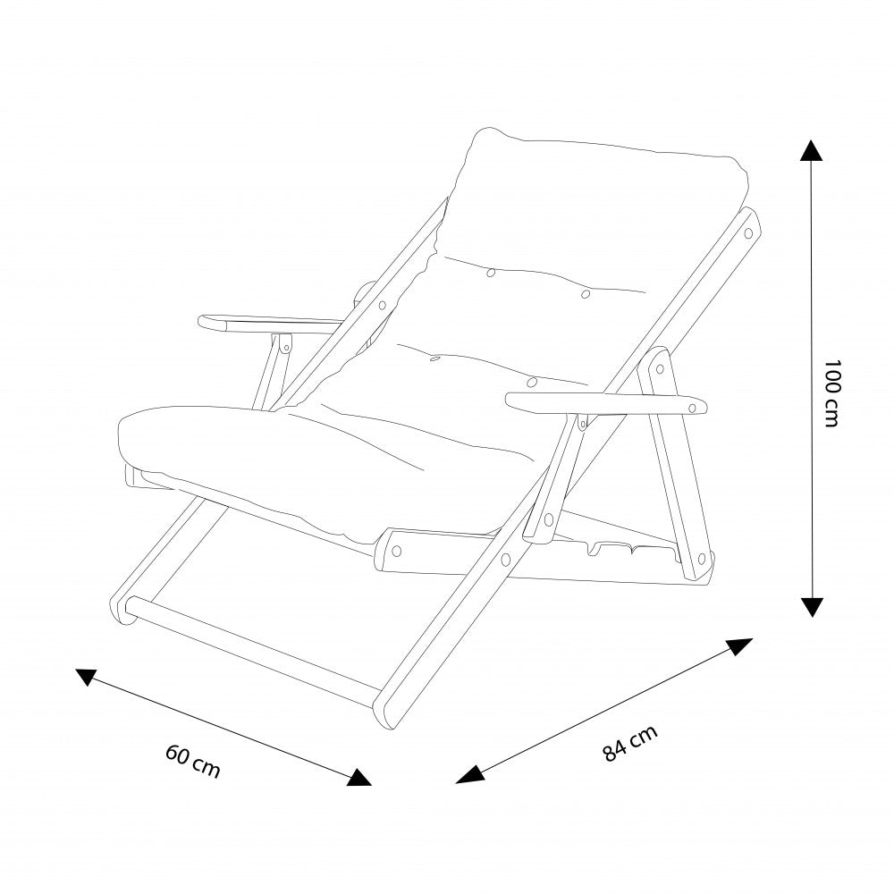 Cosma Poltrona Relax con Struttura in Legno Miele