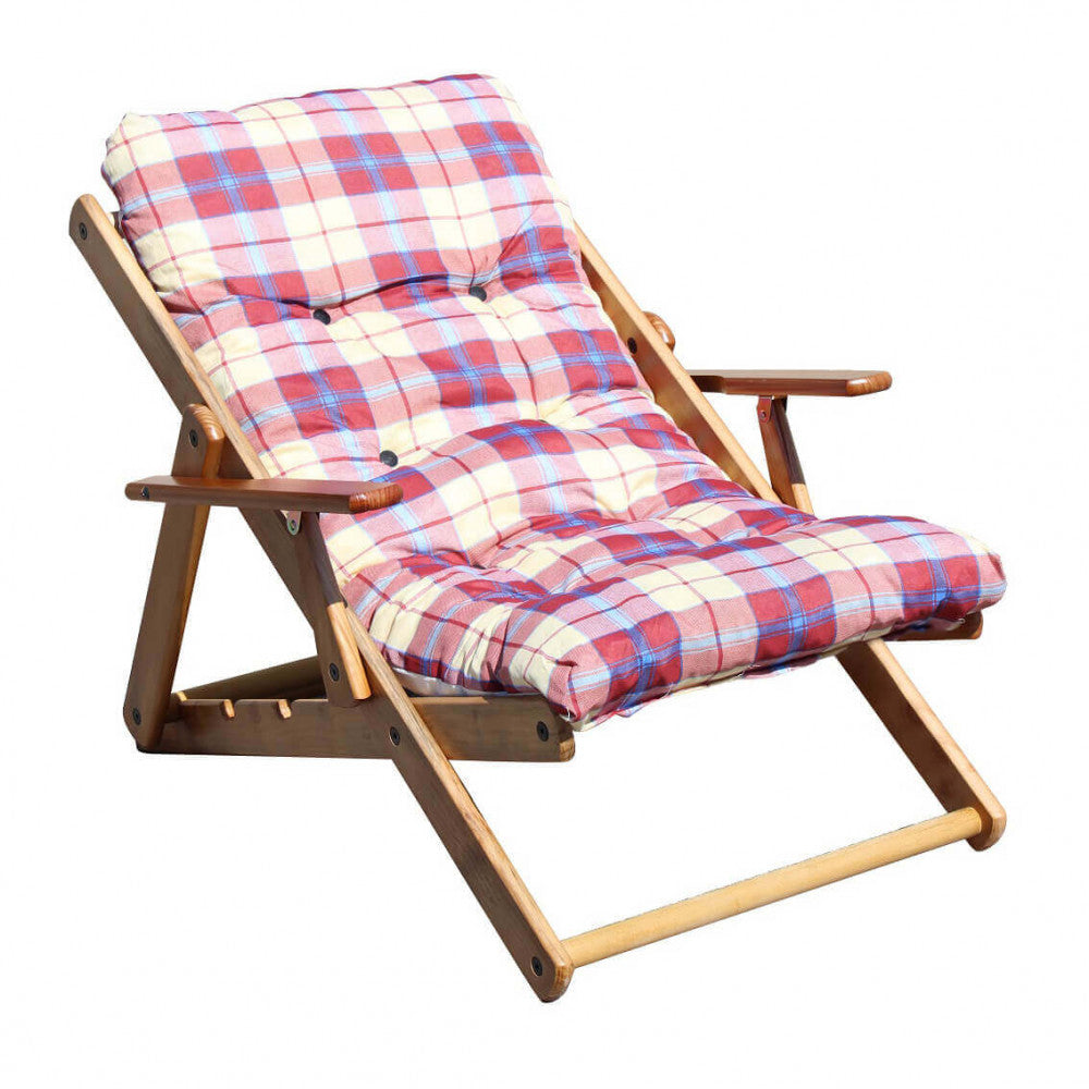 Poltrona relax Cosma pieghevole vista laterale