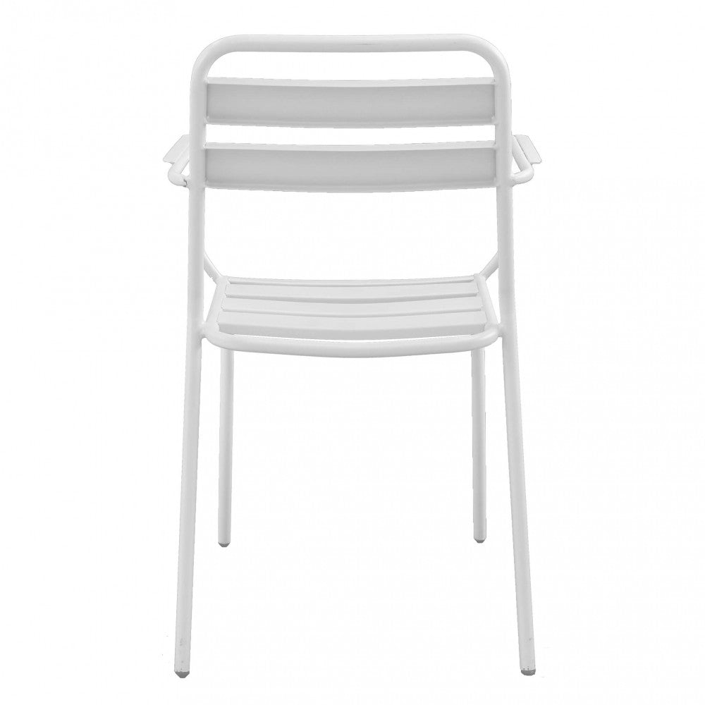 Poltrona Bristol Impilabile in Metallo Bianco - FE802539-BIAN - foto 4