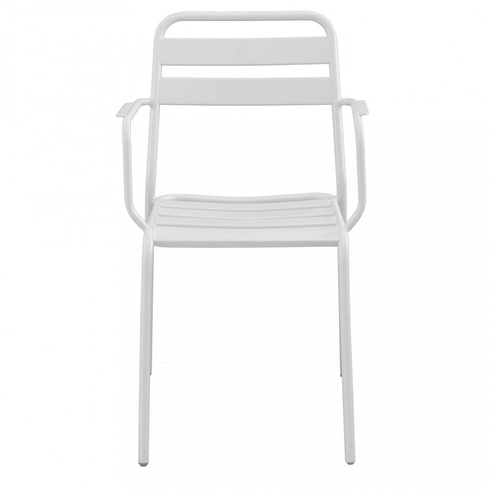 Poltrona Bristol Impilabile in Metallo Bianco - FE802539-BIAN - foto 5