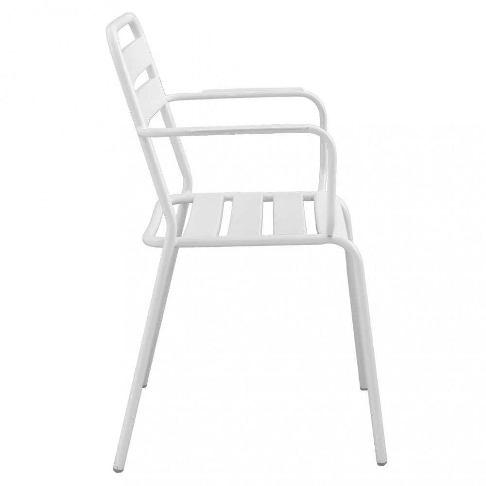 Poltrona Bristol Impilabile in Metallo Bianco - FE802539-BIAN - foto 6