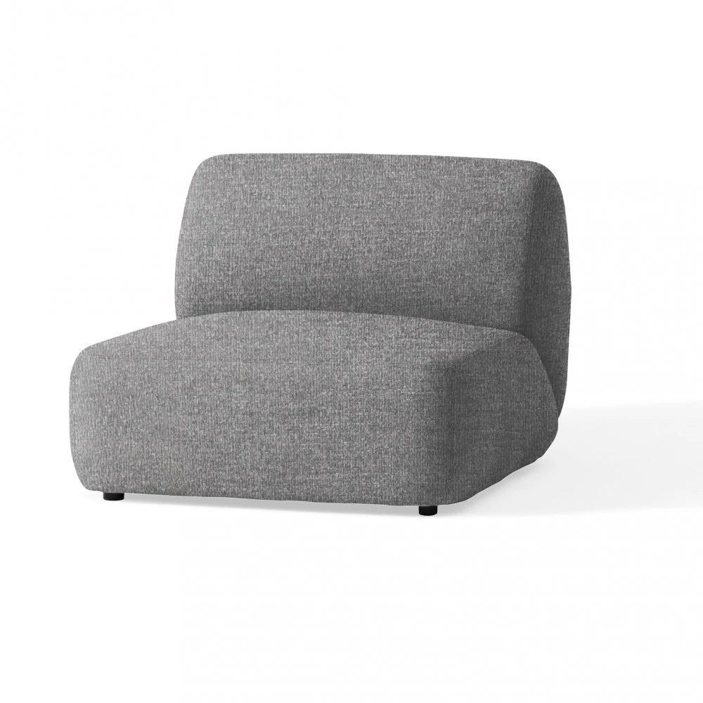 Poltrona Centrale da Esterno Vancouver con cuscini, struttura in alluminio.