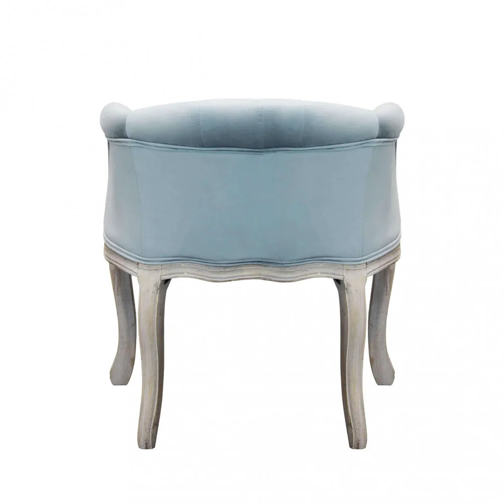 Poltrona di design Coreen in velluto grigio per salotto o studio