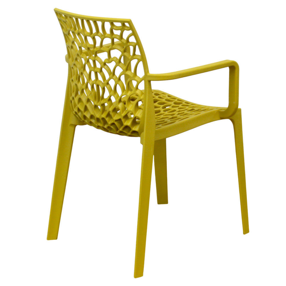 Poltrona Darlene Impilabile in Polipropilene Giallo - HF807364-GIAL - foto 4