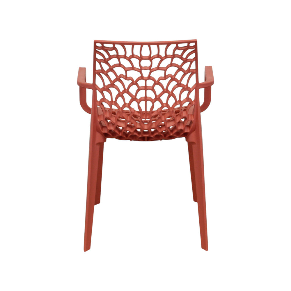 Poltrona Darlene Impilabile in Polipropilene Rosso - HF807364-RED - foto 5