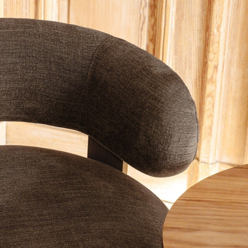 Poltrona Doux marrone espresso con legno di frassino noce - NN-DOU-UPH-ARM-BRO-607 - foto 7
