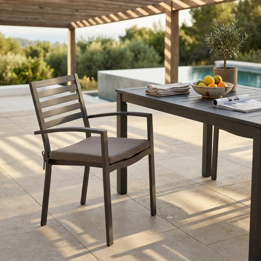 Cosma Poltrona Outdoor Con Schienale A Doghe