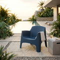 Poltrona Ibiza in Polipropilene Blu - HF807375-BLU