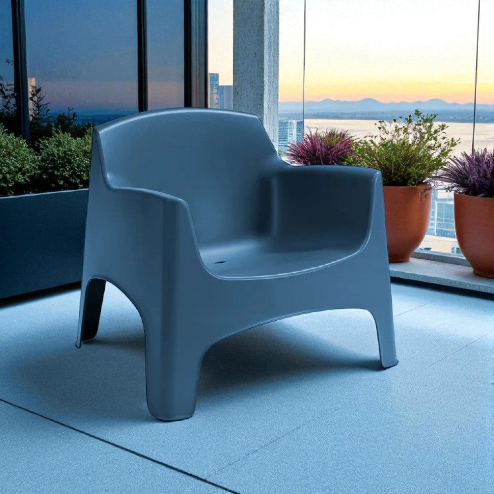 Poltrona Ibiza in Polipropilene Blu - HF807375-BLU - foto 4