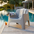 Poltrona Ibiza in Polipropilene Grigio Chiaro - HF807375-LGRE