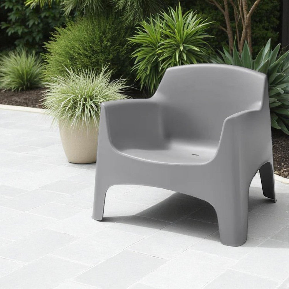 Poltrona Ibiza in Polipropilene Grigio Chiaro - HF807375-LGRE - foto 4