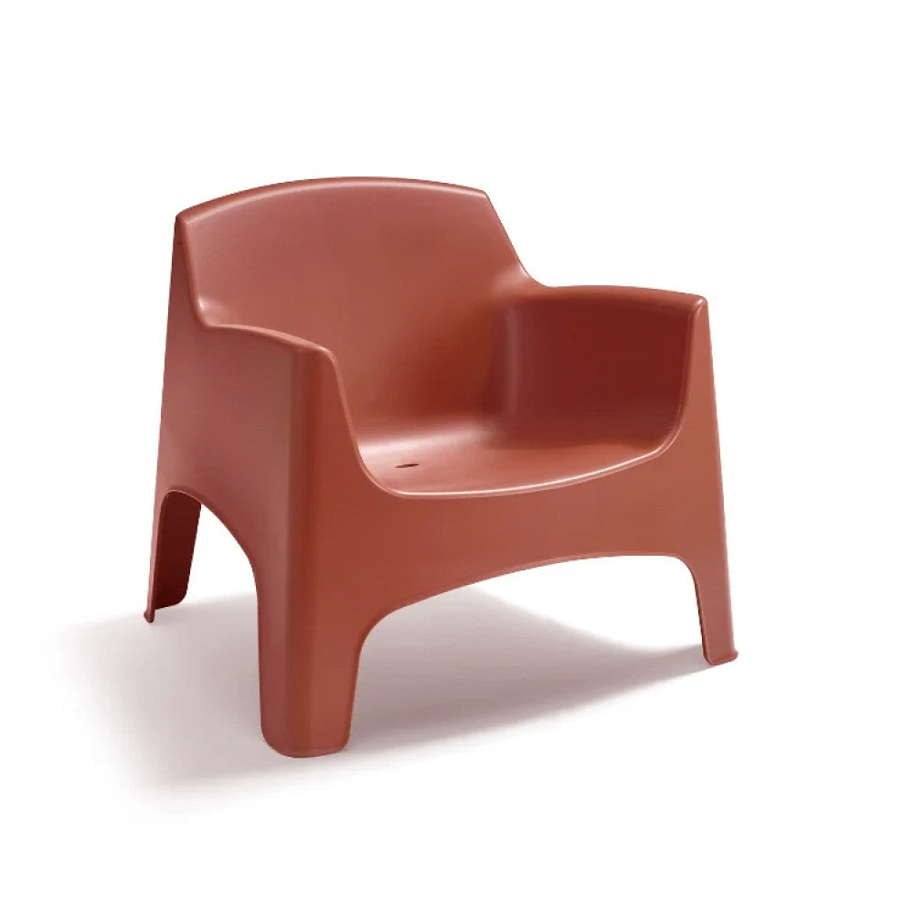 Poltrona Ibiza in Polipropilene Rosso - HF807375-RED - foto 3