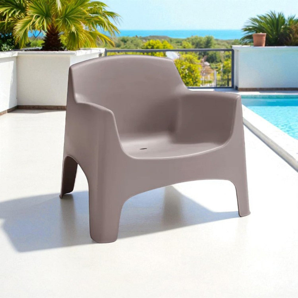 Poltrona Ibiza in Polipropilene Taupe - HF807375-TAUP - foto 4