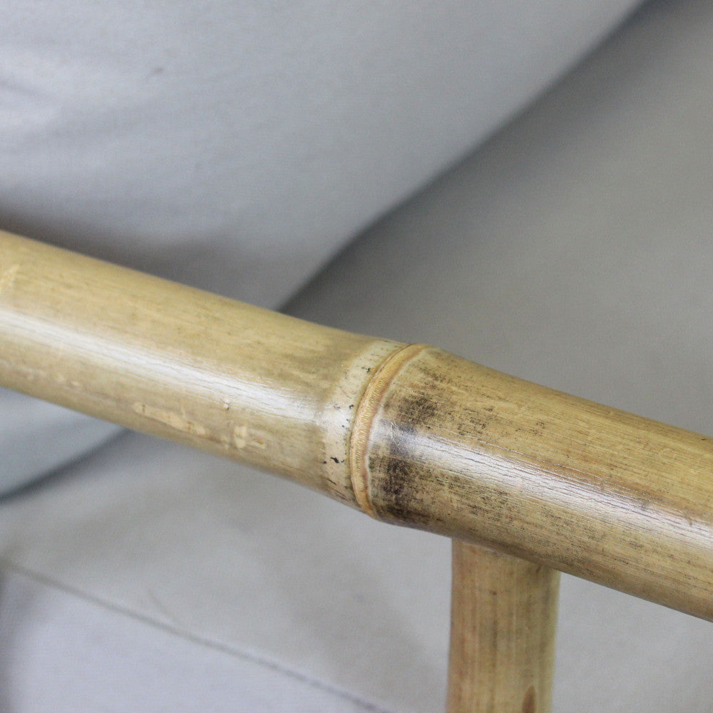 Dettaglio della struttura in bamboo della poltrona Margarita.