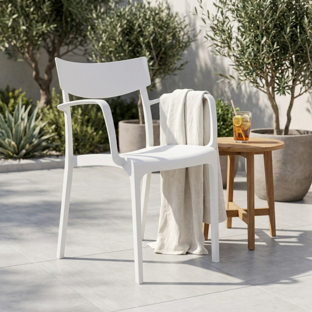 Poltrona Provence in Polipropilene Bianco - HF807379-BIAN