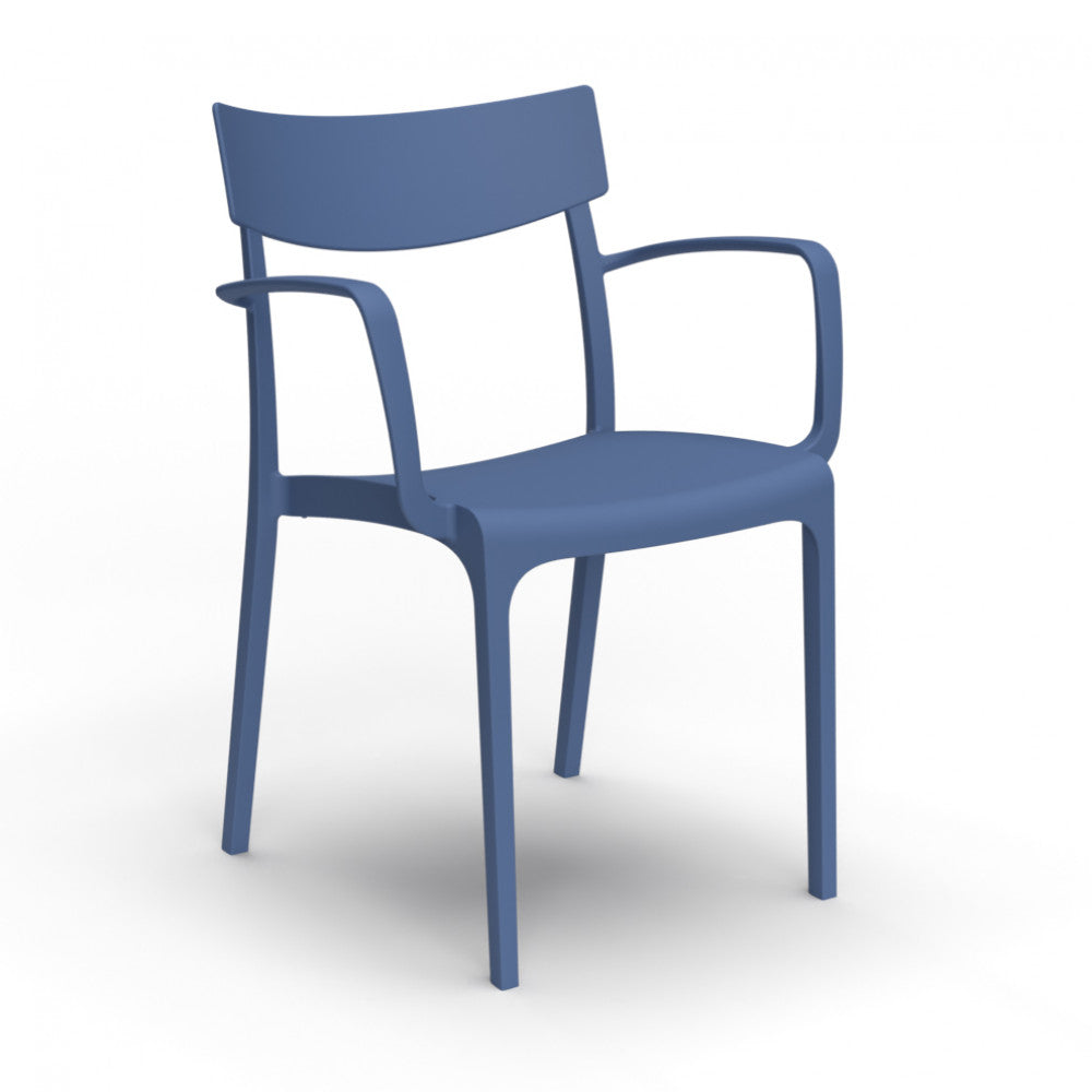 Poltrona Provence in Polipropilene Blu - HF807379-BLU - foto 3