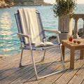 Sedia pieghevole Cosma Poltrona Relax Plus azzurra