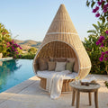Poltrona Relax Santa Fe in Rattan e Poliestere - AT804330-NAT