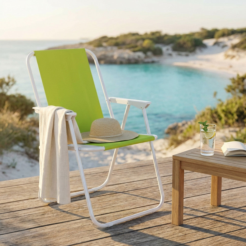 Poltrona relax pieghevole Cosma verde lime