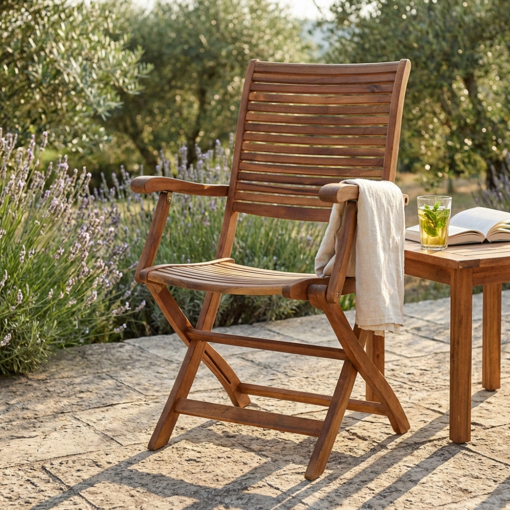Poltrona Cosma Riviera in legno di acacia