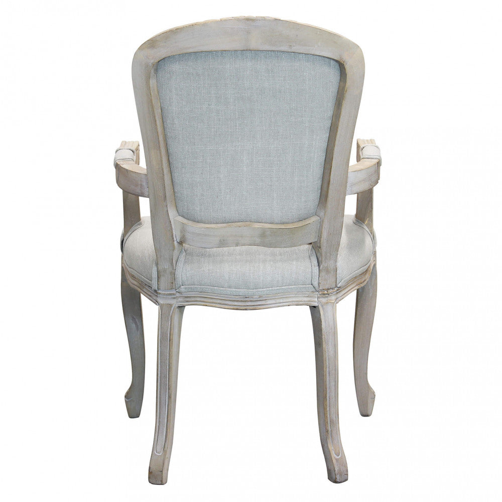 Poltrona Romy in Tessuto Grigio, design Imperatore, vista retro