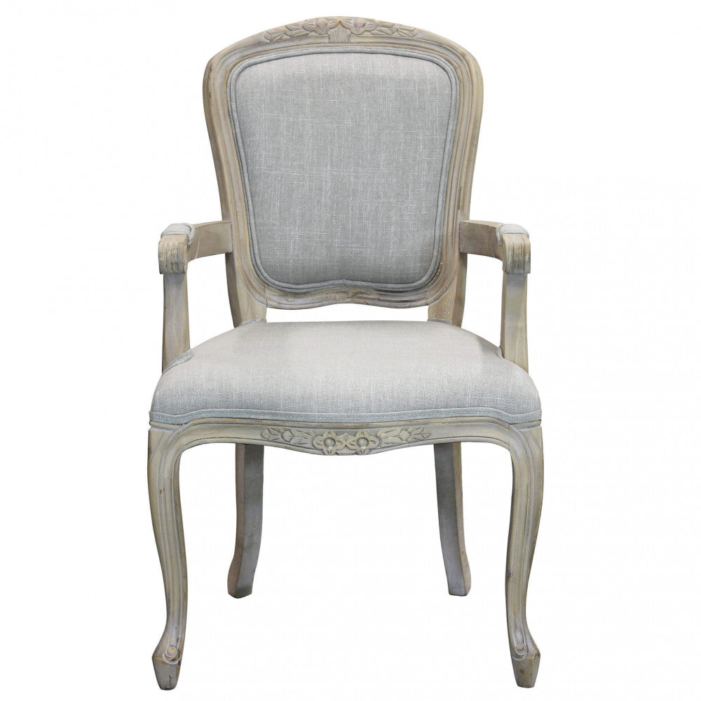 Poltrona Romy in Tessuto Grigio, design Imperatore, vista frontale.