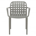 Poltrona Sharon colore Grigio Chiaro, design moderno con braccioli.