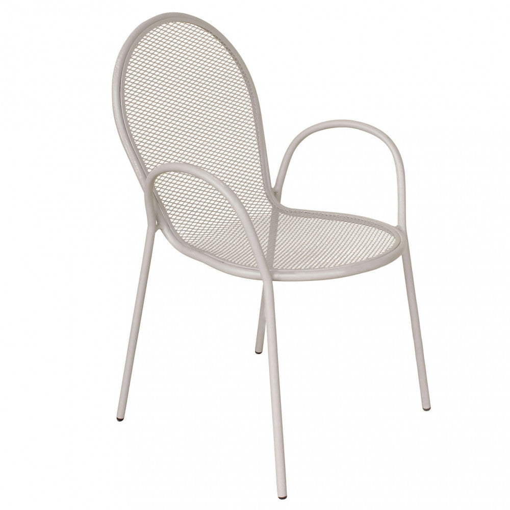 Poltrona outdoor Cosma con braccioli curvi
