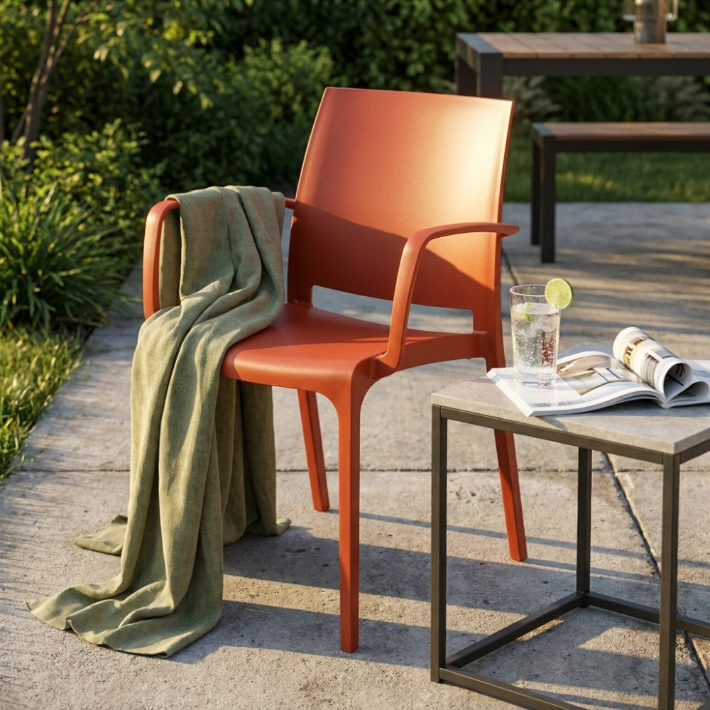 Poltrona Volga in Polipropilene Rosso - HF807377-RED