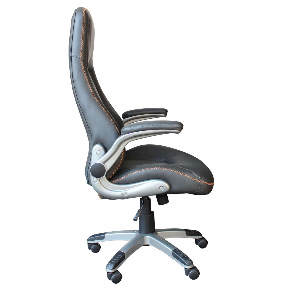 poltrona da gaming halo grigia ergonomica per ufficio e postazione pc vista sinistra