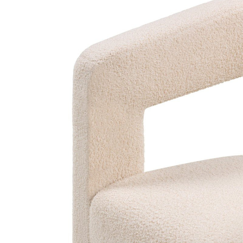 Poltroncina Lauren in bouclé beige - NN-LAU-UPH-ARM-BEI-628 - foto 10