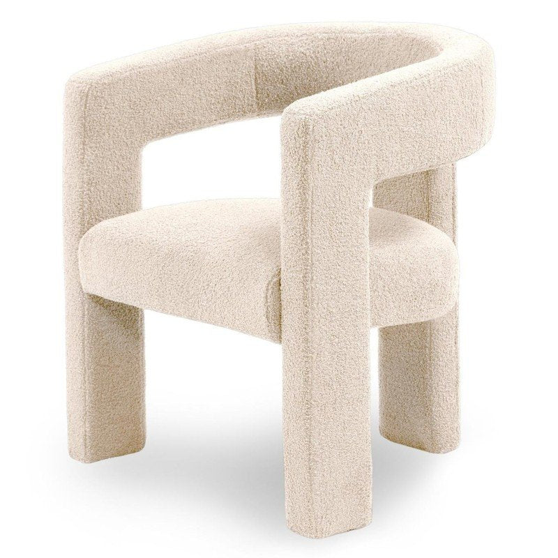 Poltroncina Lauren in bouclé beige - NN-LAU-UPH-ARM-BEI-628 - foto 4