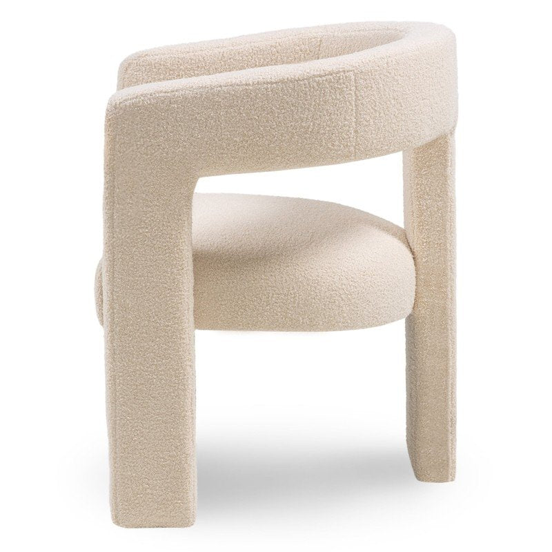 Poltroncina Lauren in bouclé beige - NN-LAU-UPH-ARM-BEI-628 - foto 5