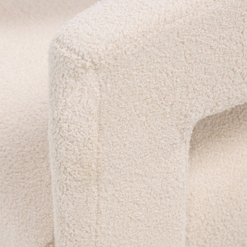 Poltroncina Lauren in bouclé beige - NN-LAU-UPH-ARM-BEI-628 - foto 7