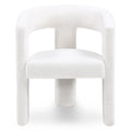 Poltroncina Lauren in bouclé crema - NN-LAU-UPH-ARM-CRE-116