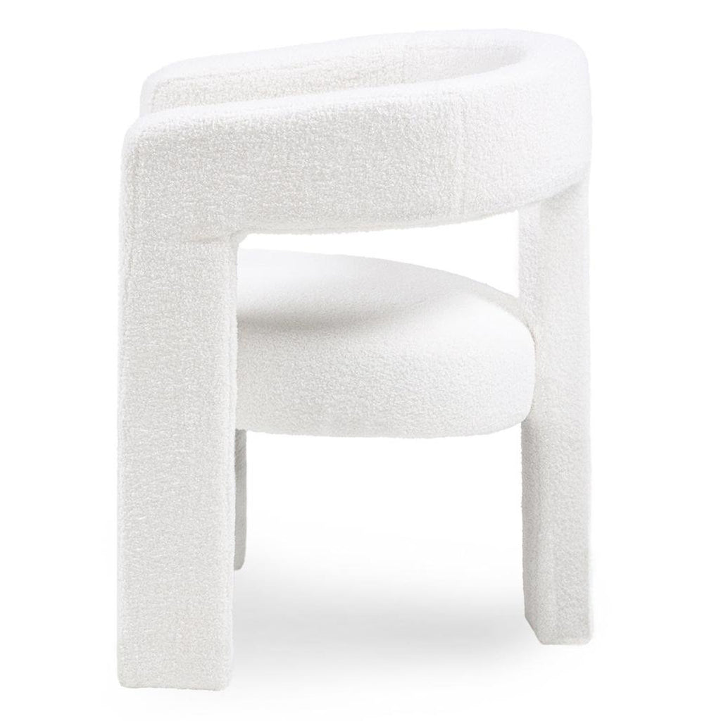 Poltroncina Lauren in bouclé crema - NN-LAU-UPH-ARM-CRE-116 - foto 4