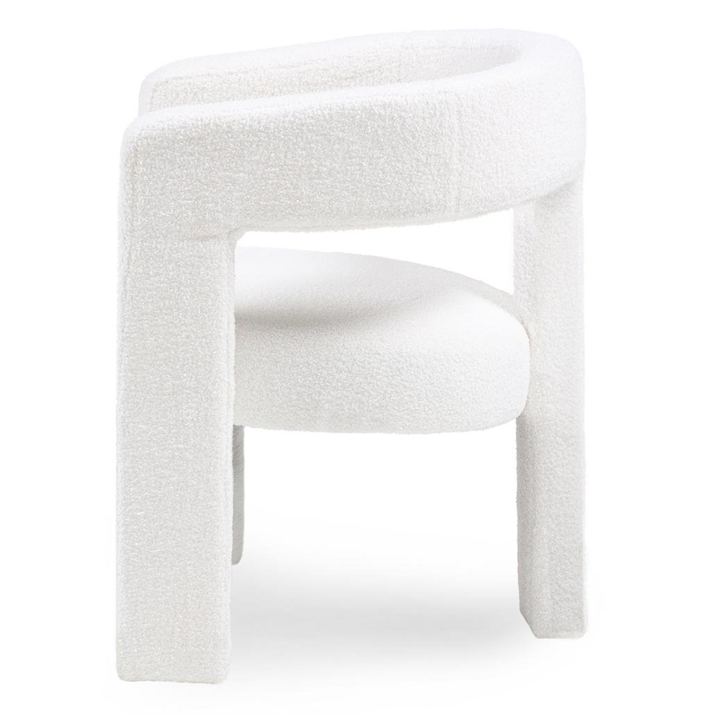 Poltroncina Lauren in bouclé crema - NN-LAU-UPH-ARM-CRE-116 - foto 4