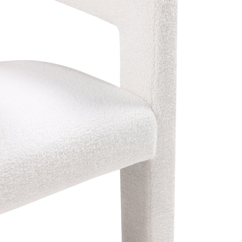 Poltroncina Lauren in bouclé crema - NN-LAU-UPH-ARM-CRE-116 - foto 5