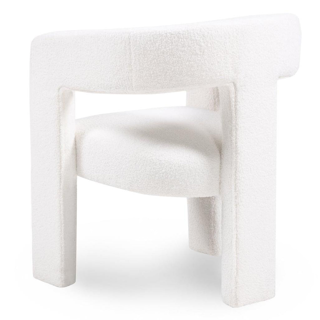 Poltroncina Lauren in bouclé crema - NN-LAU-UPH-ARM-CRE-116 - foto 6