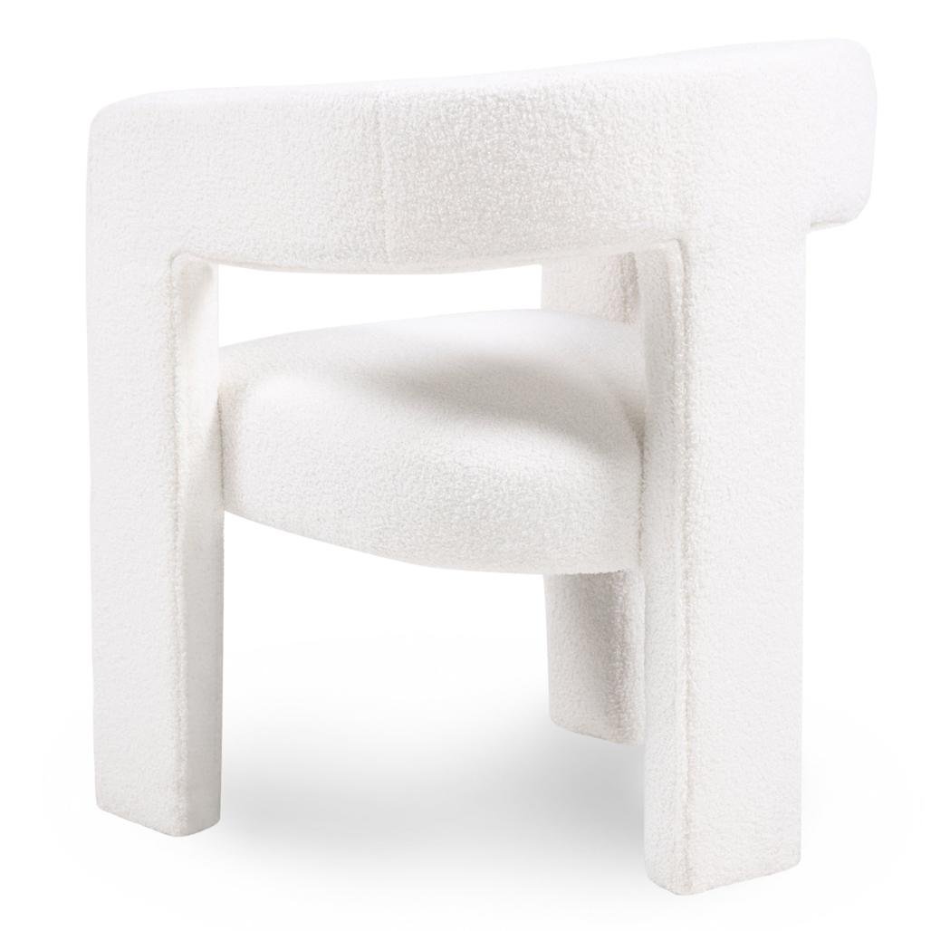 Poltroncina Lauren in bouclé crema - NN-LAU-UPH-ARM-CRE-116 - foto 6