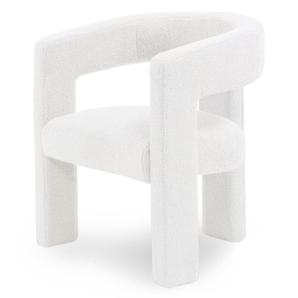 Poltroncina Lauren in bouclé crema - NN-LAU-UPH-ARM-CRE-116 - foto 7