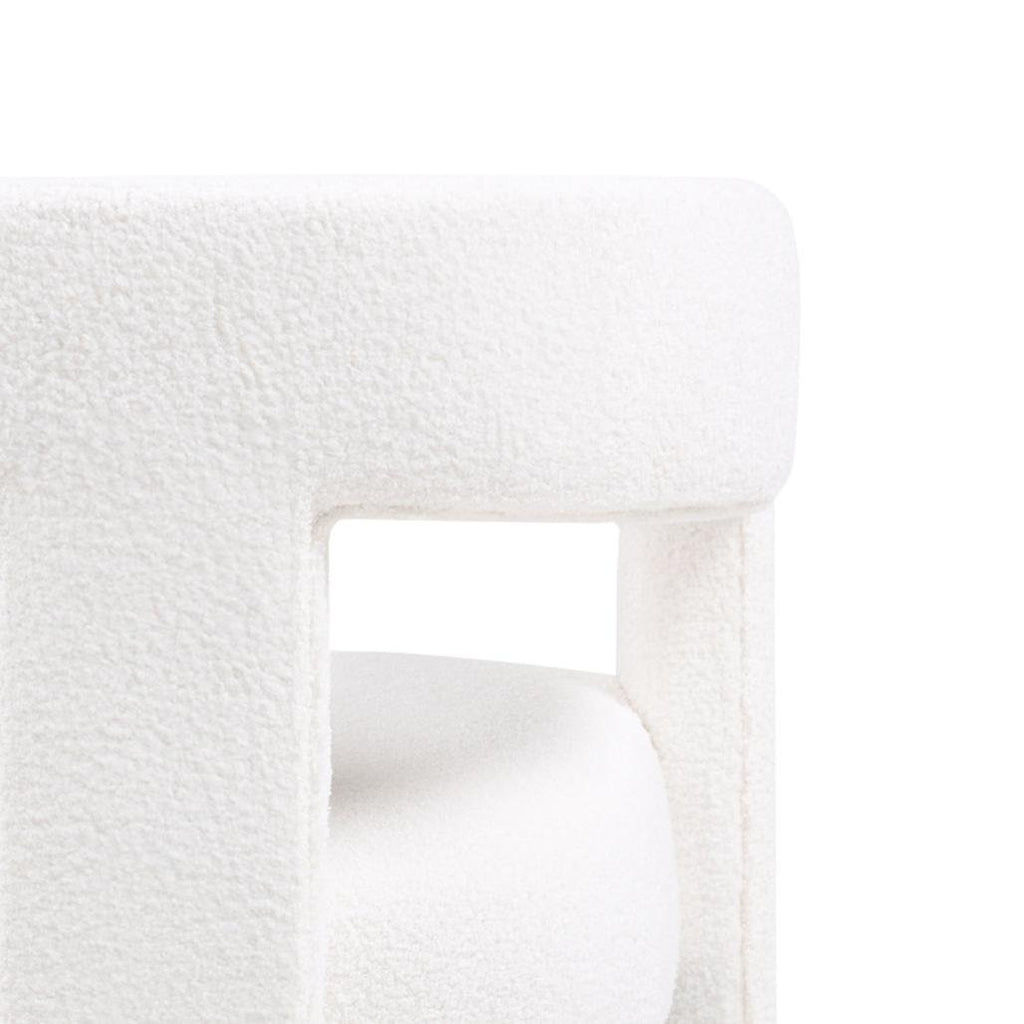Poltroncina Lauren in bouclé crema - NN-LAU-UPH-ARM-CRE-116 - foto 8