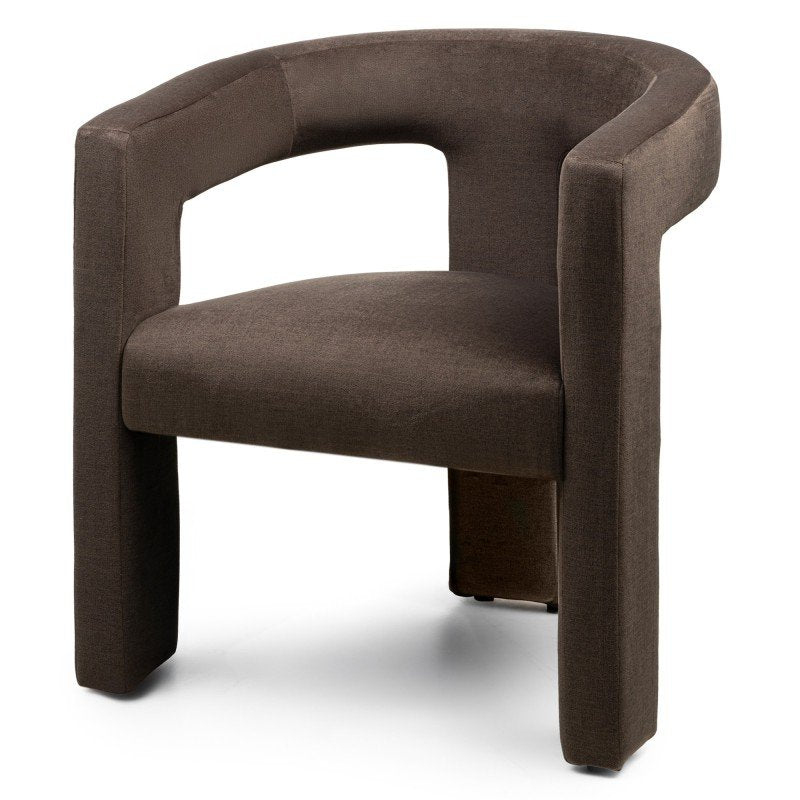 Poltroncina Lauren in velluto cioccolato - NN-LAU-UPH-ARM-BRO-636 - foto 6