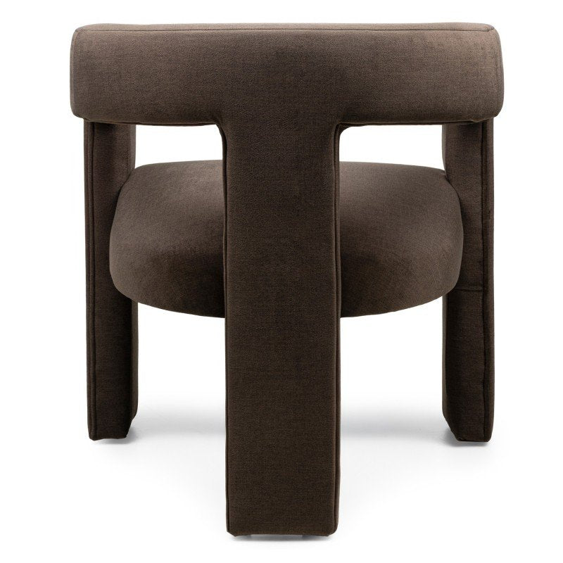 Poltroncina Lauren in velluto cioccolato - NN-LAU-UPH-ARM-BRO-636 - foto 7