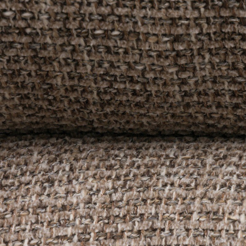 Poltroncina Moke marrone e crema con gambe in metallo - NN-MOK-UPH-ARM-BRO-664 - foto 6