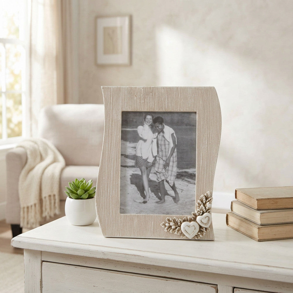 Portafoto Cosma Shabby Chic Onda Tortora 10x15