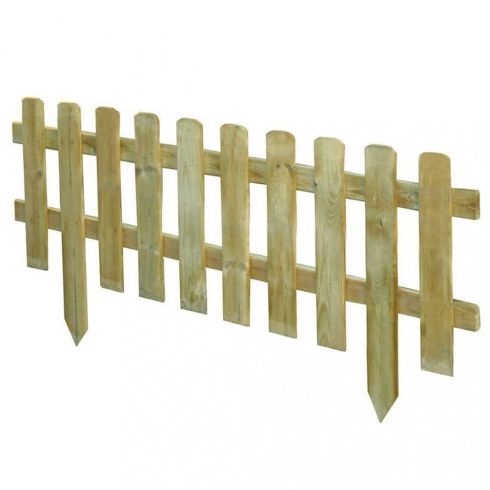 Recinto Inglese in pino impregnato in autoclave, con pali a punta per fissaggio nel terreno, ideale per delimitare aree nel giardino | Albert Stock